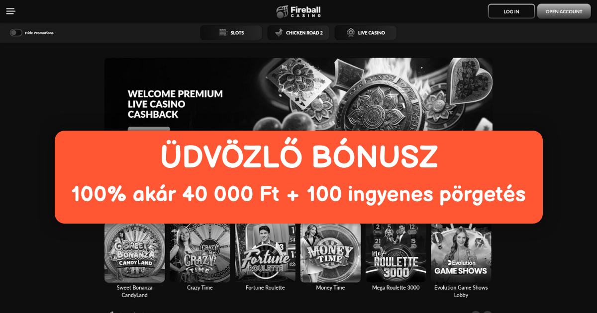 Fireball Casino welcome bonus