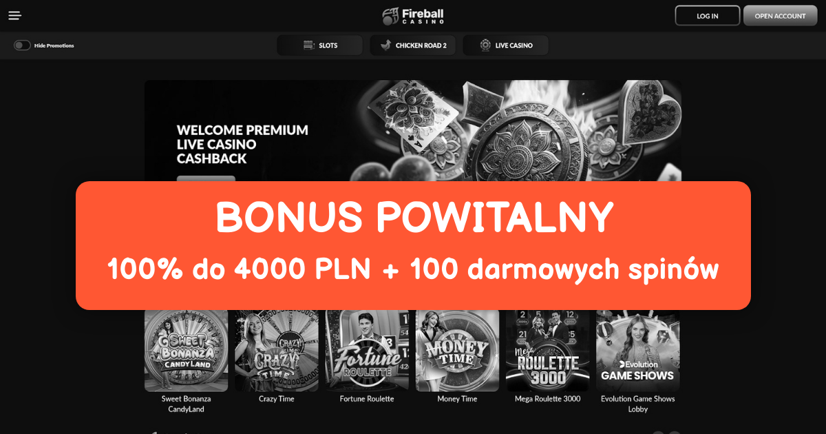 Fireball Casino welcome bonus